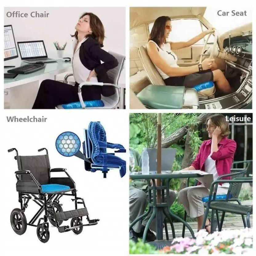 Orthopedic Gel Seat Cushion for Comfort & Pain Relief – Chair & Wheelchair Use